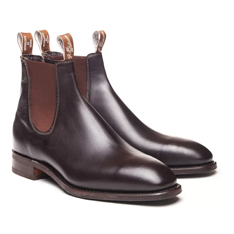 Chestnut Comfort Craftsman Boots, R.M.Williams Chelsea Boots